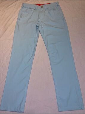 Redvanly Men's Blue Kent Pull-On Trouser Golf Performance Pants Size Small